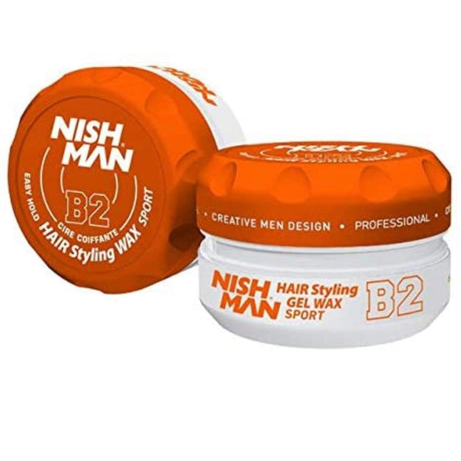 Nishman B2 Easy Hold Hair Styling Gel Wax Sport 150ml