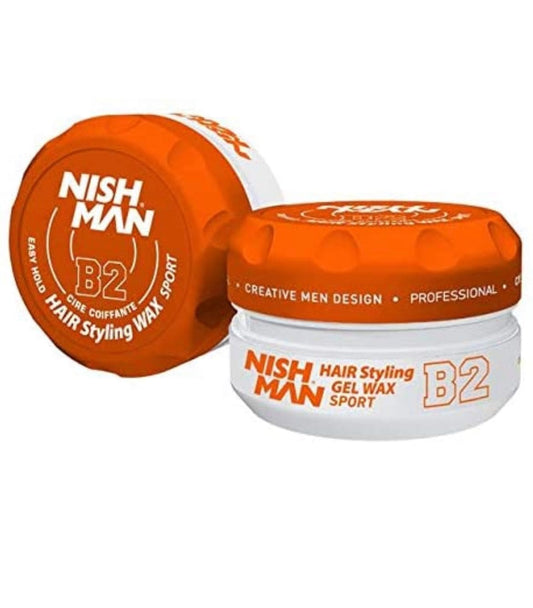 Nishman B2 Easy Hold Hair Styling Gel Wax Sport 150ml