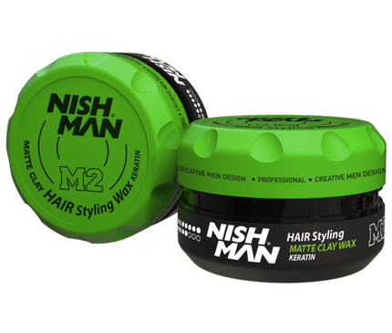 Nishman M2 Matte Clay Hair Styling Wax 100ml