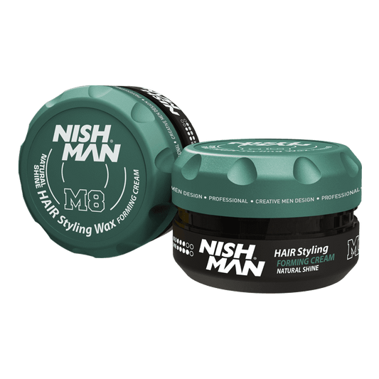 Nishman M8 Natural Shine Hair Styling Wax Forming Cream 100ml