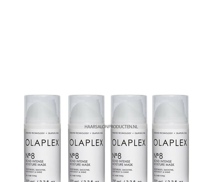 OLAPLEX® 4x No.8 Bond Intense Moisture Mask 100ml (Set van 4)