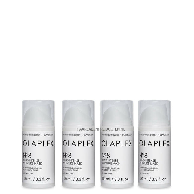 OLAPLEX® 4x No.8 Bond Intense Moisture Mask 100ml (Set van 4)