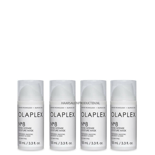 OLAPLEX® 4x No.8 Bond Intense Moisture Mask 100ml (Set van 4)
