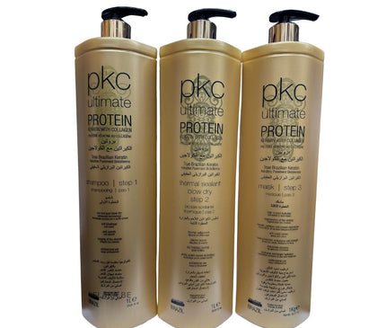 PKC Ultimate Protein Keratin With Collagen Set 3x 1000 ML
