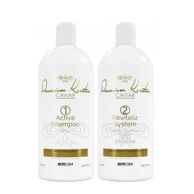EM2H Premium Keratin Caviar Smoothing Set 2x 500 ml