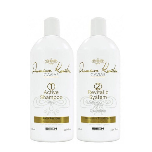 EM2H Premium Keratin Caviar Smoothing Set 2x 500 ml