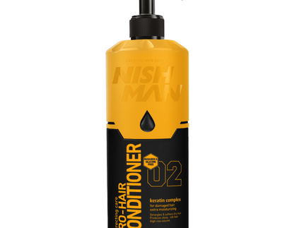 Pro Hair Conditioner Silicone And Paraben Free with Keratin Complex 400ml Nishman