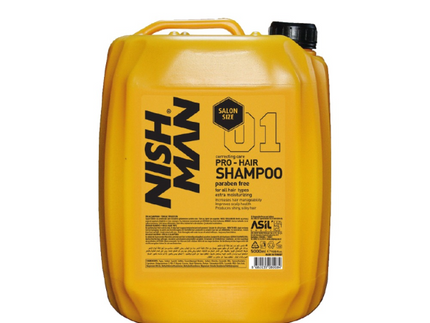 Shampoo Pro Hair Paraben Free Salon Size 5L #1 Nishman