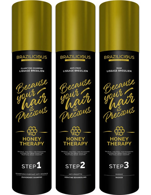 Braziliciosu Honey Therapy Set 3x 1l