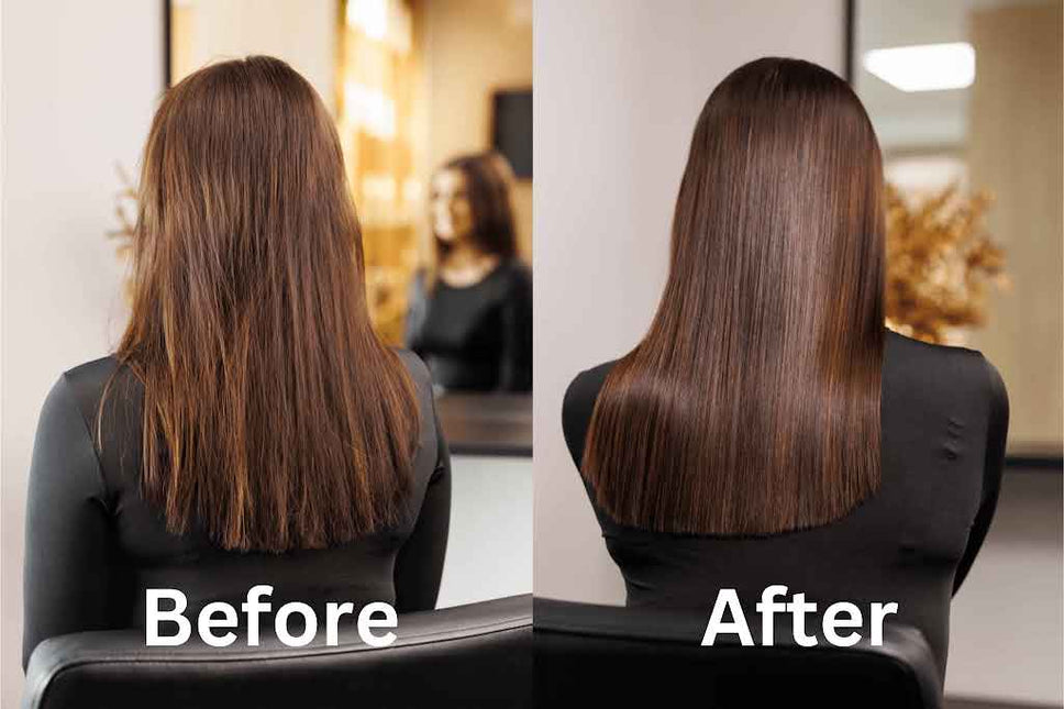 FlaKa Keratin Pro 100ml – Organische Keratinebehandeling voor Glad &amp; Glanzend Haar &amp; Shampoo &amp; Conditioner na Keratinebehandeling &amp; Lizze Extreme Titane Stijltang 250°c 480°F