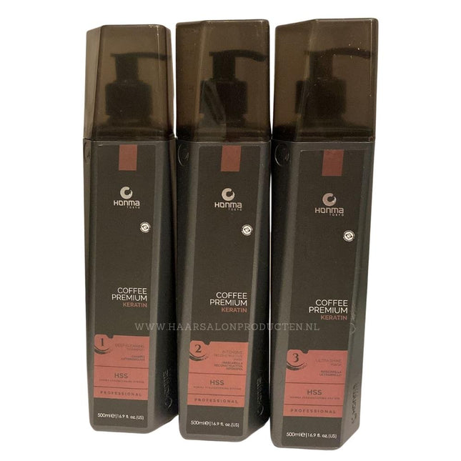 Honma Tokyo Coffee Premium Keratine Set 3x 500ml (new bottle)