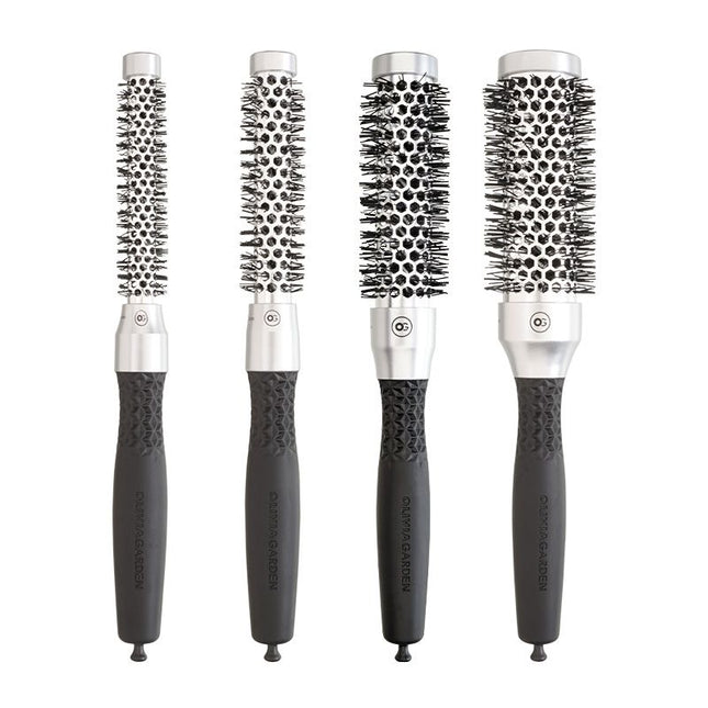 Olivia Garden Essential Borstel Blowout Classic Silver START PAKKET