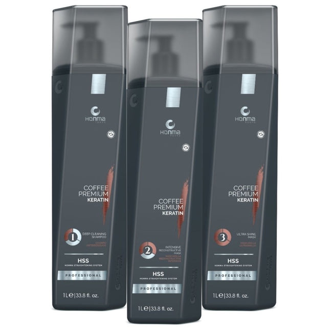Honma Tokyo Coffee Premium Keratine Set 3x 1000 ml (new bottle)