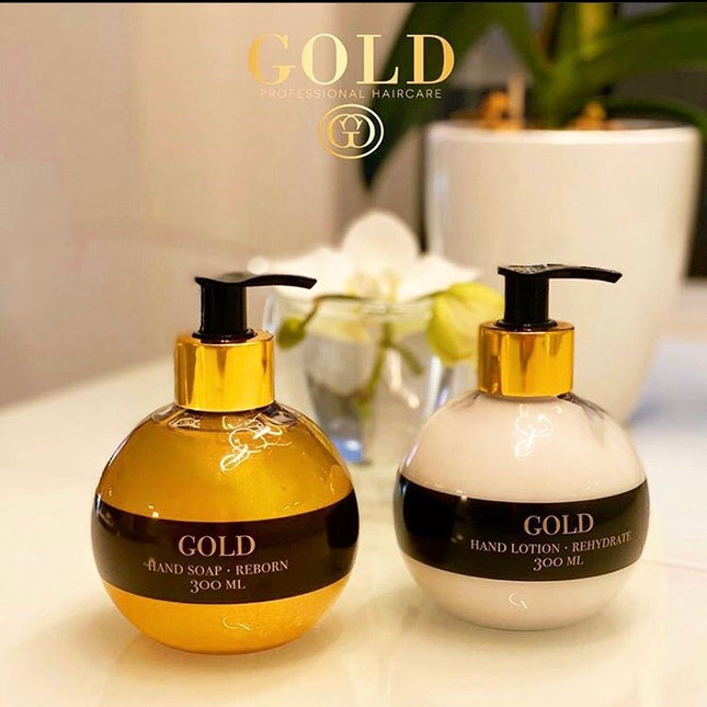 Gold Haircare Handzeep Reborn &amp; Handlotion Rehydrate 300ml