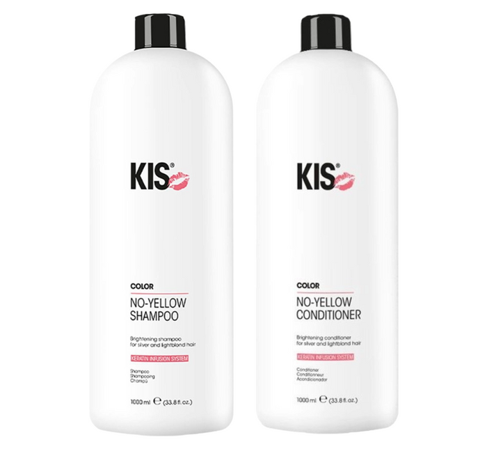 KIS Duo SET No Yellow Shampoo & Conditioner - 2x 1000ml