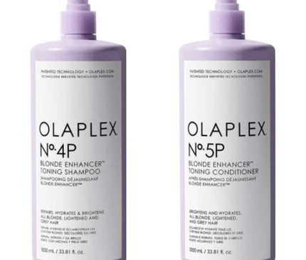Olaplex CombiDeal - No.4P Blonde Enhancer Toning Shampoo 1000 ml & No.5P Blonde Enhancer Toning Conditioner 1000 ml