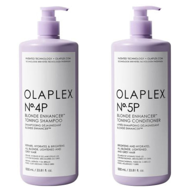 Olaplex CombiDeal - No.4P Blonde Enhancer Toning Shampoo 1000 ml & No.5P Blonde Enhancer Toning Conditioner 1000 ml