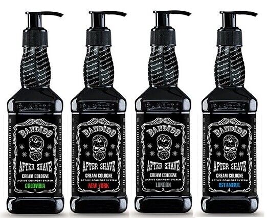 4 x Bandido Aftershave Cream Cologne 350ml