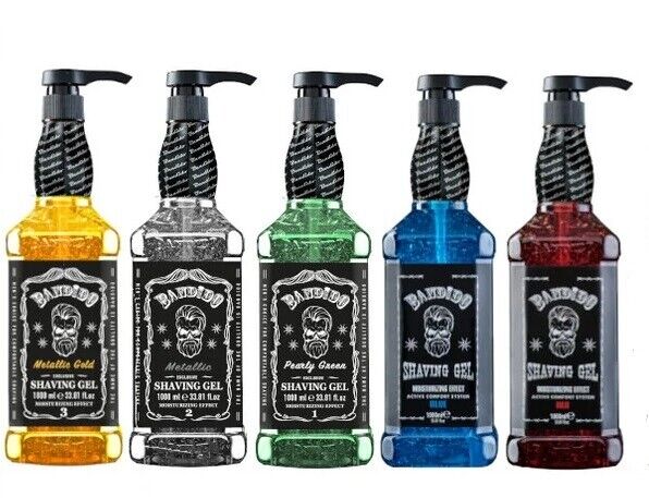 5 X STUK Bandido Shaving Gel - Shaver Gel Moisturizing Effect 1000ml (+New Series)