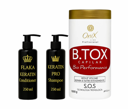 Onix B.TOX Capilar + Flaka Keratin Set – Professionele Haarverzorging in Één