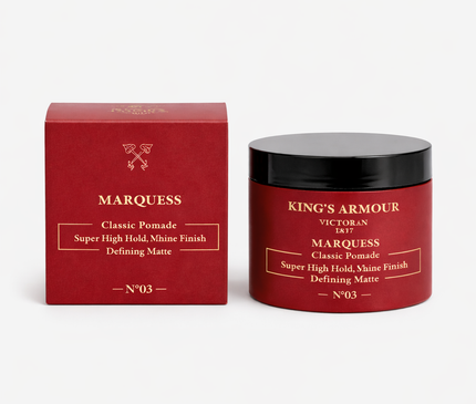 King’s Armour Marquess Classic Pomade N°03 – Super High Hold & High Shine Finish