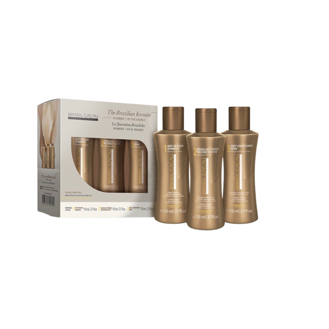 CADIVEU BRASIL CACAU ECO Keratin kit 3 x 110 ml