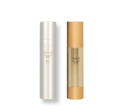 Gold Haircare Argan Oil 50 ml & Gold Silky Drops 50 ml