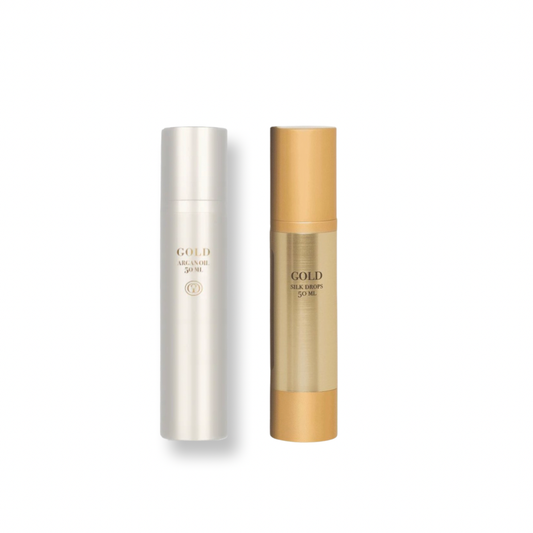 Gold Haircare Argan Oil 50 ml & Gold Silky Drops 50 ml