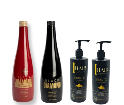 Black Diamond Proteïne & Black Diamond Premium keratine &onderhoud set