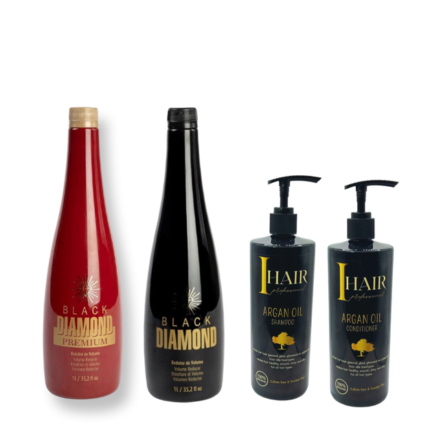 Black Diamond Proteïne & Black Diamond Premium keratine &onderhoud set