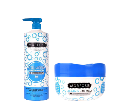 Morfose Argan shampoo 1000 ml & Collagen Hair Mask