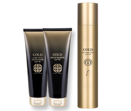 Gold Haircare Dry Hair Spray 400 ml & Gold Haircare Dream Shampoo 250 ml & Come True Conditioner 250 ml