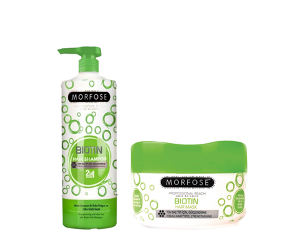 Morfose Biotine shampoo 1000 ml & Biotin Hair Mask 250 ml