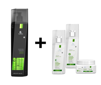 Honma Tokyo Keratin Treatment Coffee Green 1000  +  Honma Tokyo Argan Perfect Care 3x 300ml