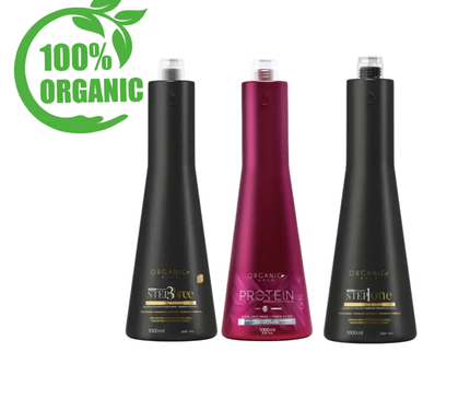 Organic Gold The Gloss Anti Frizz Protein Diamond 1000ml Stap 1.2.3