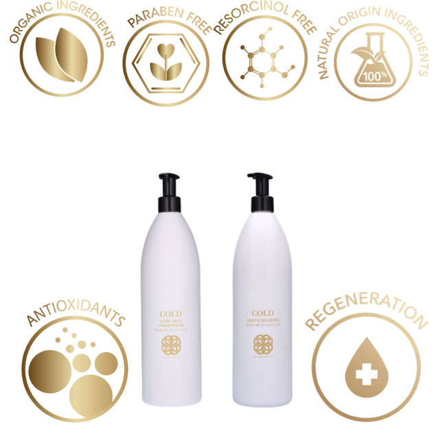 Gold Haircare Dream Shampoo &amp; Gold Come True Conditioner 2x 1000 ML