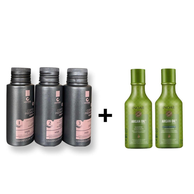Honma Tokyo Coffee Premium Keratine Behandeling &amp; Argan Oil Kit