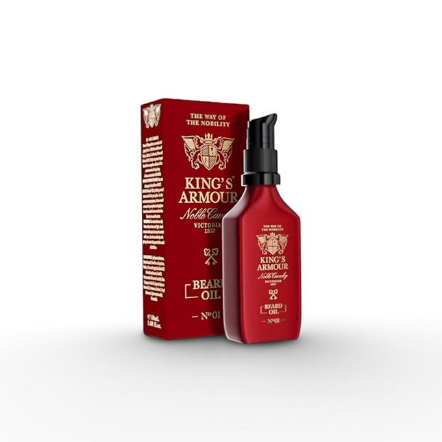King’s Armour Noble Crown Beard Oil N°01 – Luxe Baardolie voor Kracht & Verzorging