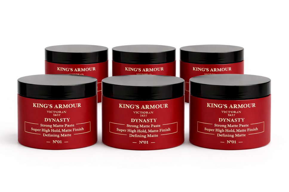 King’s Armour Dynasty Strong Matte Paste No.01 – 6-Pack Voordeelverpakking