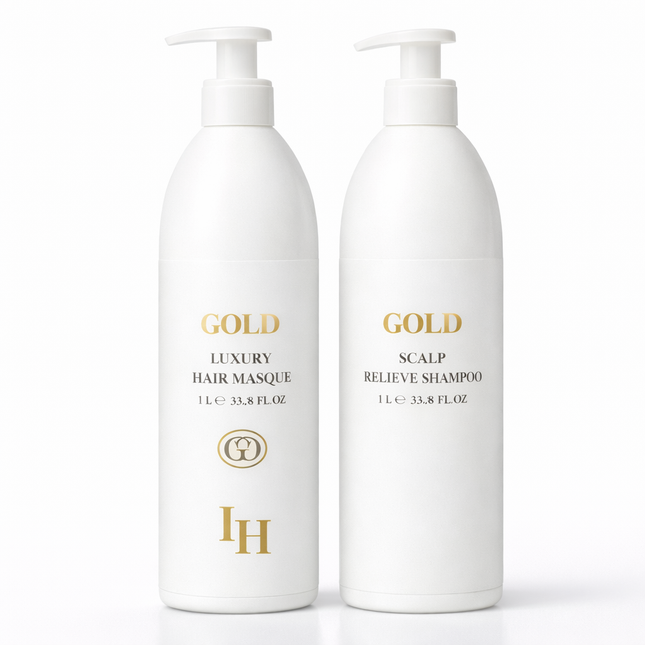 GOLD Scalp Relieve Shampoo & GOLD Luxury Hair Masque