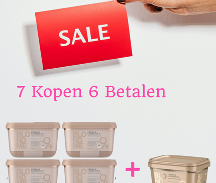Schwarzkopf Blond Me Premium Lift 9+ Blondeerpoeder - 450gr.  7 X 450 ml