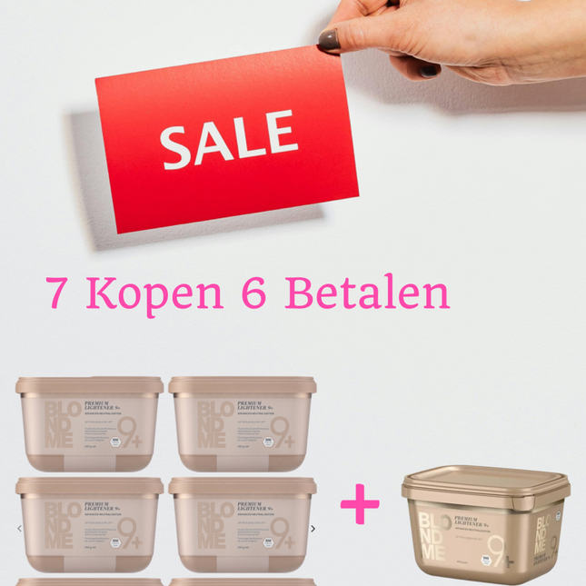 Schwarzkopf Blond Me Premium Lift 9+ Blondeerpoeder - 450gr.  7 X 450 ml