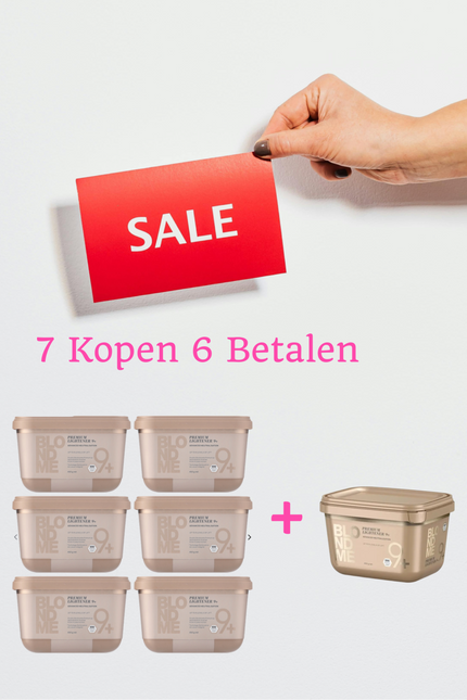 Schwarzkopf Blond Me Premium Lift 9+ Blondeerpoeder - 450gr.  7 X 450 ml