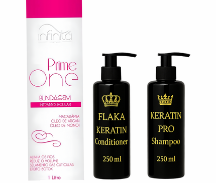 Prime One Blindagem Botox- 1000 ml & Flaka Keratin Set – Professionele Verzorging