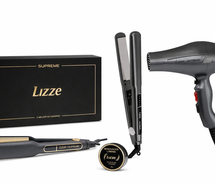 Lizze Professional Styling Set – Stijltang + Föhn (Salonresultaat Thuis)
