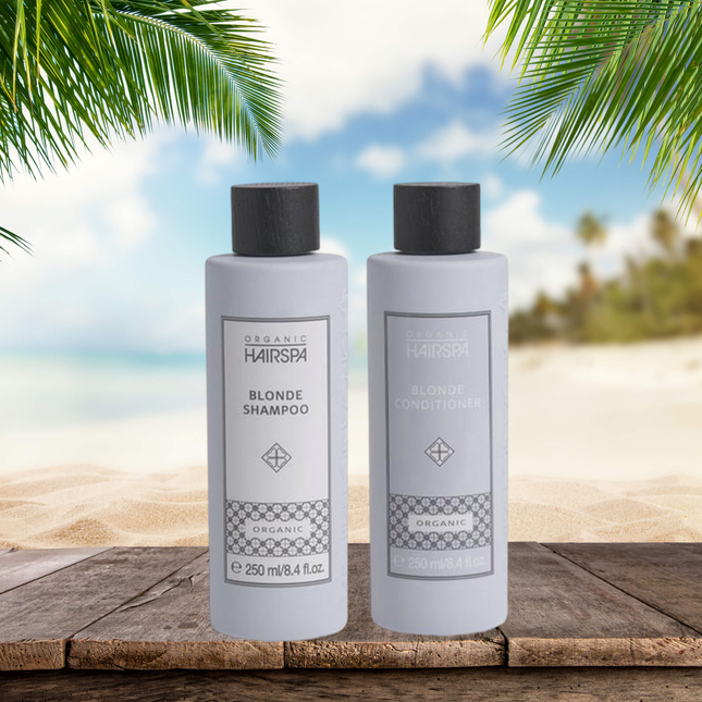 Blonde Shampoo 250ml – Organic Hairspa & Blonde Conditioner 250ml – Organic Hairspa
