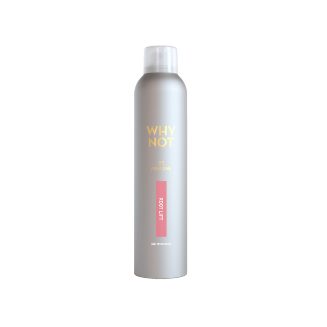 Root lift 250 ml Root lift spray Hold factor 4 of 5 Volumizing Flexibel strenght A root lifting spray that adds volume. Gives a long-lasting structure to the hair with a flexible hold. How to use Apply on towel-dried hair from the roots. Activate with heat for maximal effect. Code 200200250 Barcode 7350116700022